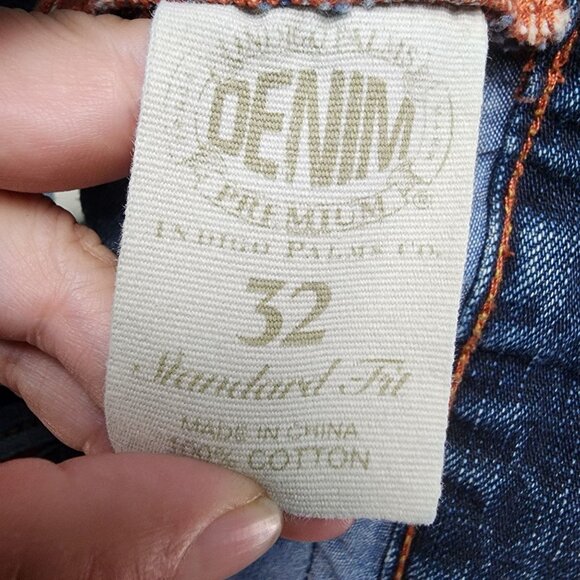 Tommy Bahama Jeans Mens 32x34 Indigo Palms Premium 100% Cotton Blue Straight - Picture 2 of 16